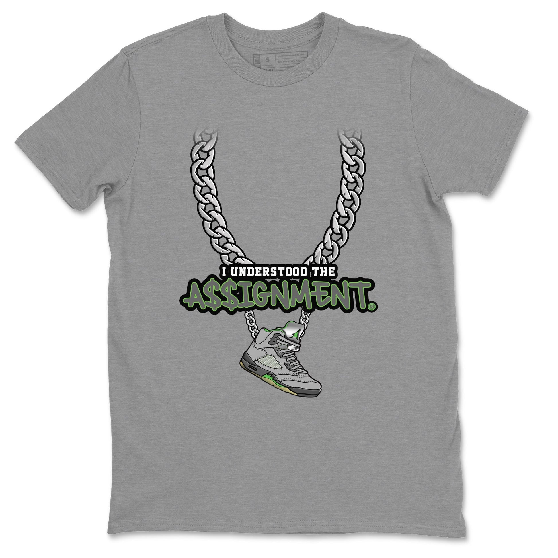 Jordan 5 Green Bean Sneaker Match Tees Understood Assignment Sneaker Tees Jordan 5 Green Bean Sneaker Release Tees Unisex Shirts