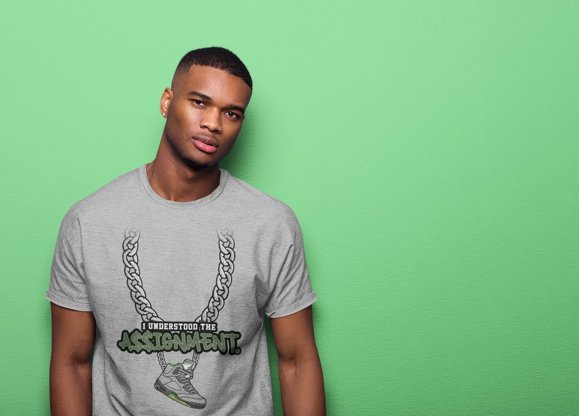 Jordan 5 Green Bean Sneaker Match Tees Understood Assignment Sneaker Tees Jordan 5 Green Bean Sneaker Release Tees Unisex Shirts