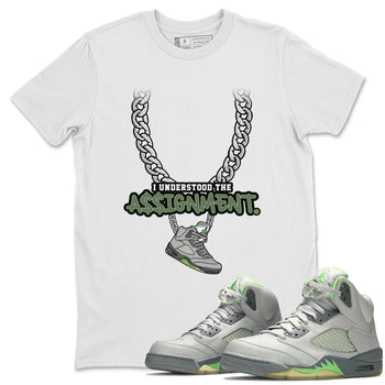 Jordan 5 Green Bean Sneaker Match Tees Understood Assignment Sneaker Tees Jordan 5 Green Bean Sneaker Release Tees Unisex Shirts