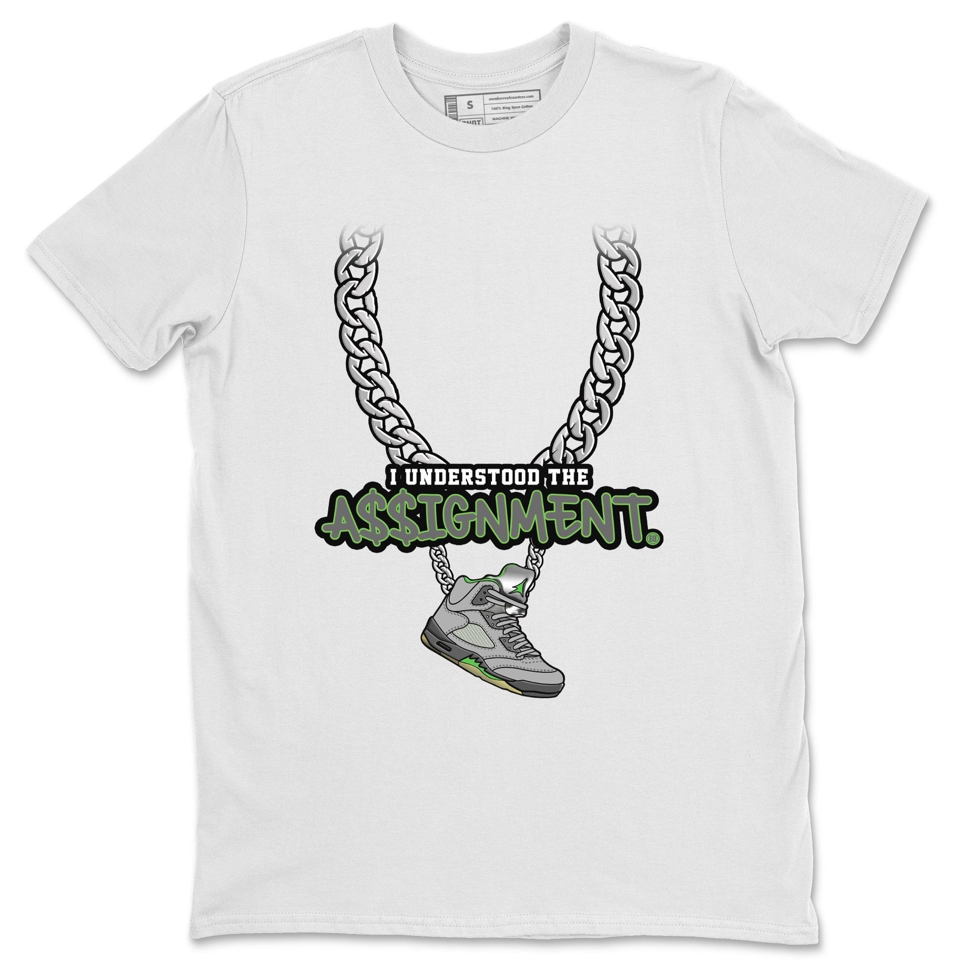 Jordan 5 Green Bean Sneaker Match Tees Understood Assignment Sneaker Tees Jordan 5 Green Bean Sneaker Release Tees Unisex Shirts
