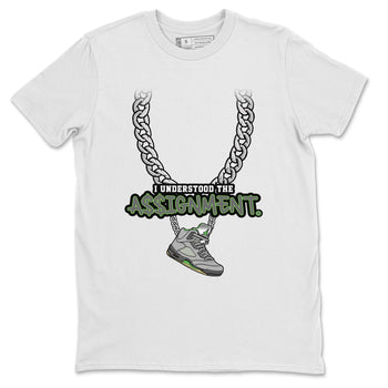 Jordan 5 Green Bean Sneaker Match Tees Understood Assignment Sneaker Tees Jordan 5 Green Bean Sneaker Release Tees Unisex Shirts