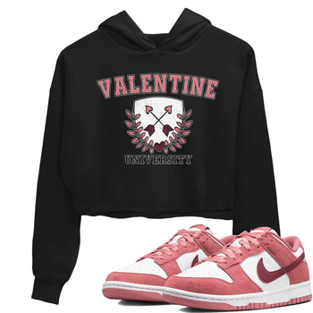 Dunk Valentine's Day shirt to match jordans University sneaker tees Dunks Valentine's Day SNRT sneaker Release Tees Black 1 crop length shirt