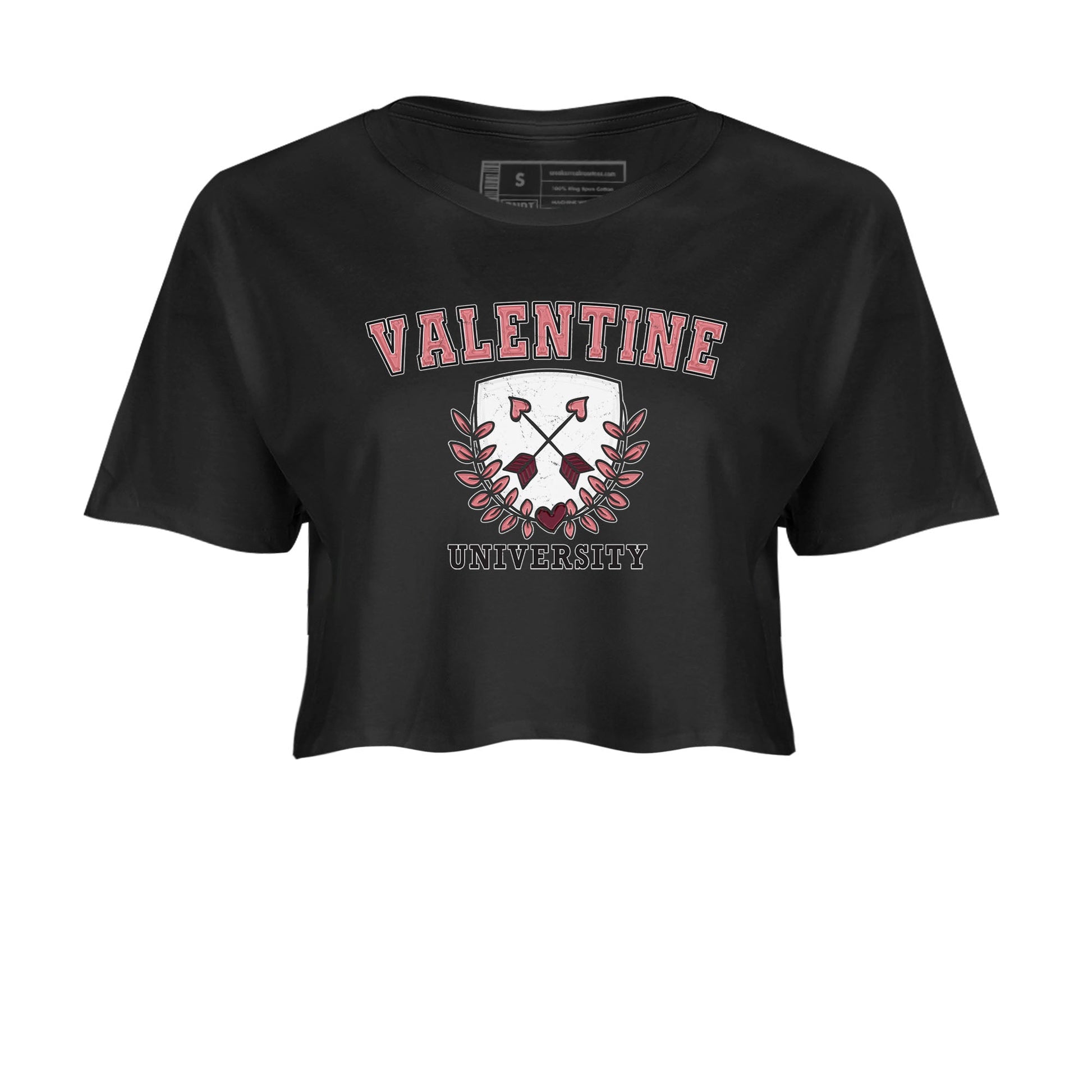 Dunk Valentine's Day shirt to match jordans University sneaker tees Dunks Valentine's Day SNRT sneaker Release Tees Black 2 crop length shirt