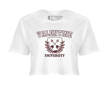 Dunk Valentine's Day shirt to match jordans University sneaker tees Dunks Valentine's Day SNRT sneaker Release Tees White 2 crop length shirt