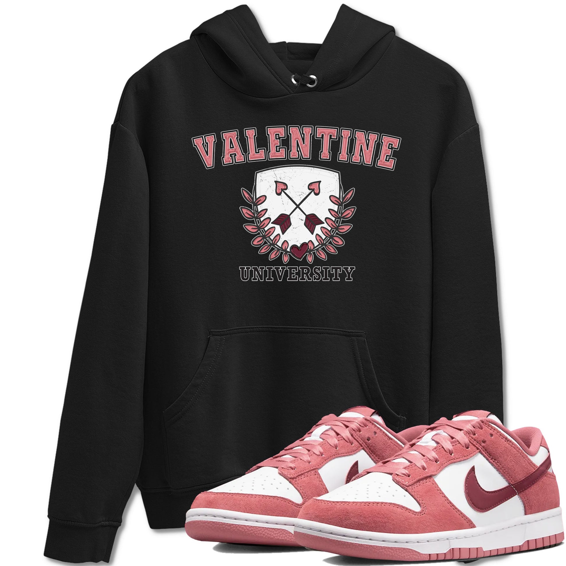 Dunk Valentine's Day shirt to match jordans University sneaker tees Dunks Valentine's Day SNRT sneaker Release Tees unisex cotton Black 1 crew neck shirt