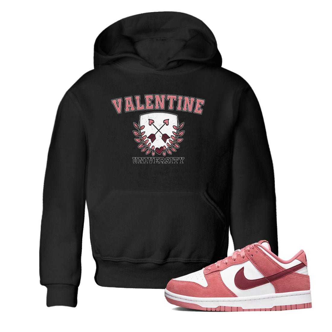 Dunk Valentine's Day shirt to match jordans University sneaker tees Dunks Valentine's Day SNRT sneaker release tees baby toddler Black 1 cotton Shirt