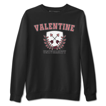 Dunk Valentine's Day shirt to match jordans University sneaker tees Dunks Valentine's Day SNRT sneaker Release Tees unisex cotton Black 2 crew neck shirt