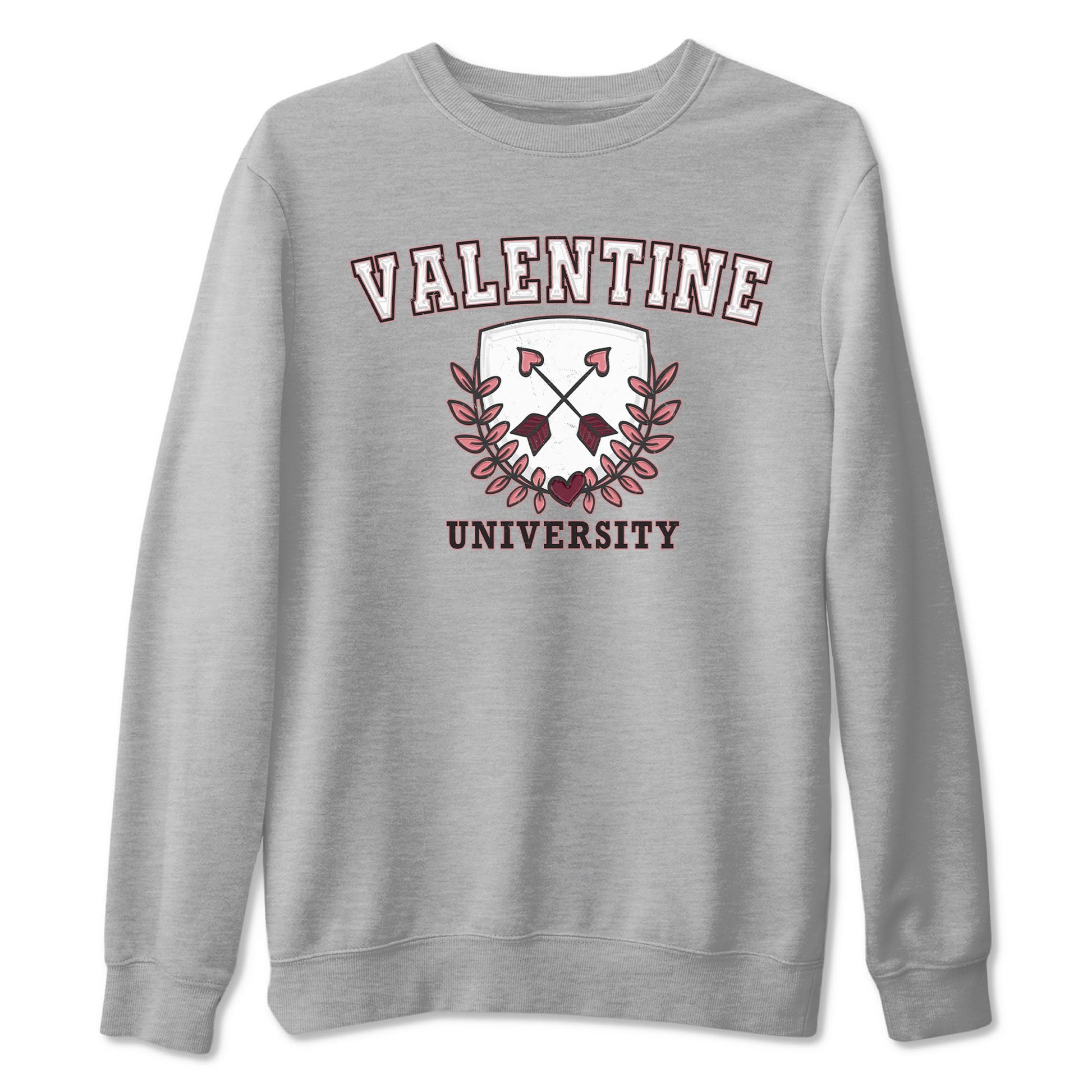 Dunk Valentine's Day shirt to match jordans University sneaker tees Dunks Valentine's Day SNRT sneaker Release Tees unisex cotton Heather Grey 1 crew neck shirt