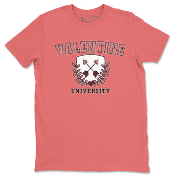 Dunk Valentine's Day shirt to match jordans University sneaker tees Dunks Valentine's Day SNRT sneaker Release Tees unisex cotton Coral 2 crew neck shirt