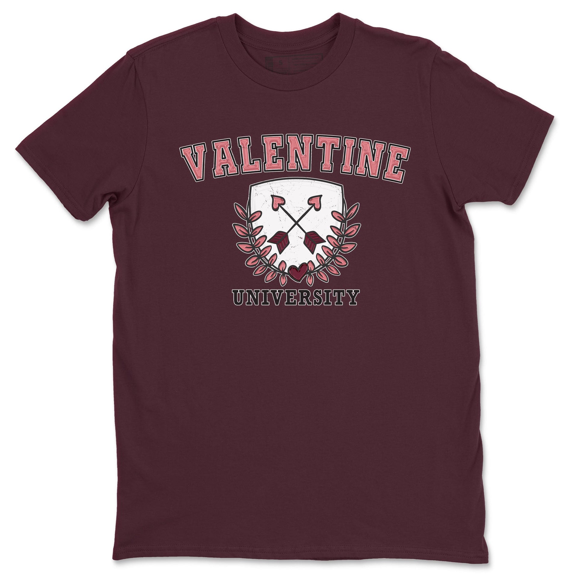 Dunk Valentine's Day shirt to match jordans University sneaker tees Dunks Valentine's Day SNRT sneaker Release Tees unisex cotton Maroon 2 crew neck shirt