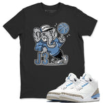 Jordan 3 Valor Blue Sneaker Match Tees AJ3 Elephant Sneaker Tees Jordan 3 Valor Blue Sneaker Release Tees Unisex Shirts