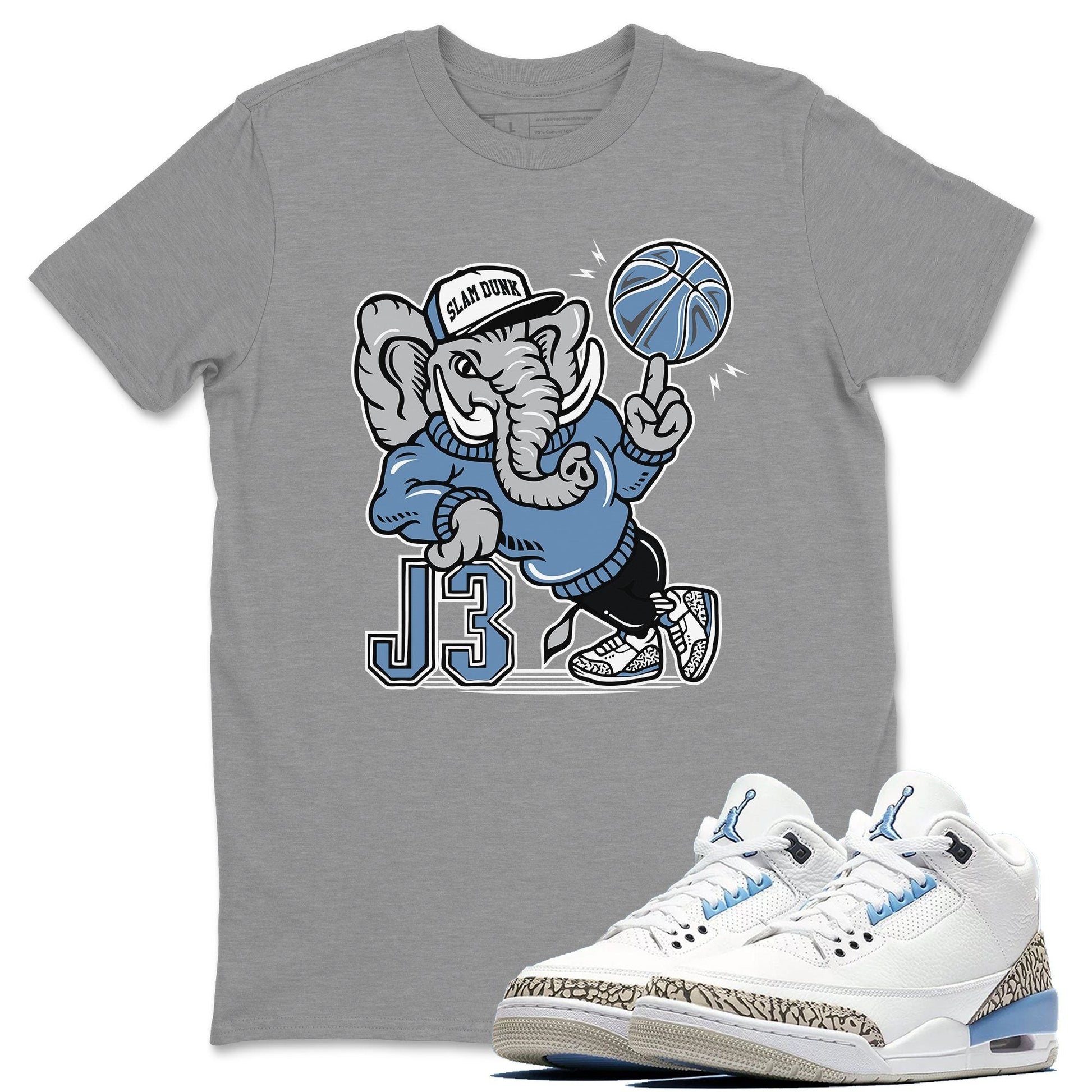 Jordan 3 Valor Blue Sneaker Match Tees AJ3 Elephant Sneaker Tees Jordan 3 Valor Blue Sneaker Release Tees Unisex Shirts