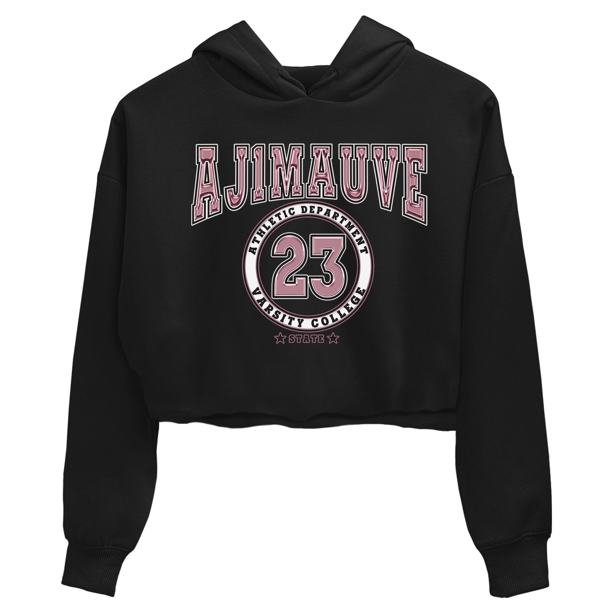 Air Jordan 1 Mauve shirt to match jordans Varsity sneaker tees AJ1 Mauve SNRT Sneaker Tees Sneaker Matching Clothing Brand Black 2 Crop T-Shirt