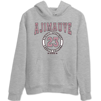 Air Jordan 1 Mauve shirt to match jordans Varsity sneaker tees AJ1 Mauve SNRT Sneaker Tees Sneaker Matching Clothing Brand Unisex Sneaker Tee Heather Grey 2 T-Shirt