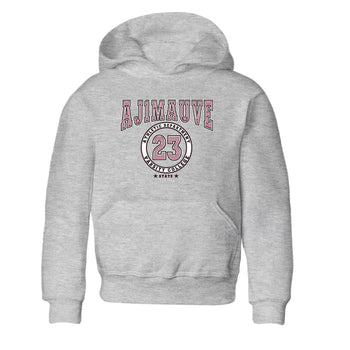 Air Jordan 1 Mauve shirt to match jordans Varsity sneaker tees AJ1 Mauve SNRT Sneaker Tees Sneaker Matching Clothing Brand Baby Toddler Heather Grey 2 T-Shirt