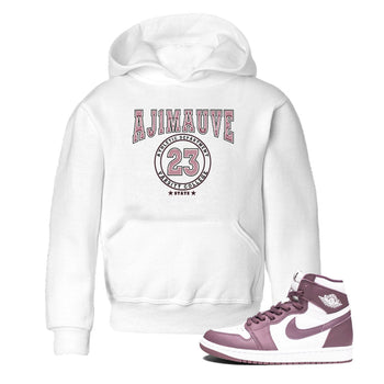 Air Jordan 1 Mauve shirt to match jordans Varsity sneaker tees AJ1 Mauve SNRT Sneaker Tees Sneaker Matching Clothing Brand Baby Toddler White 1 T-Shirt