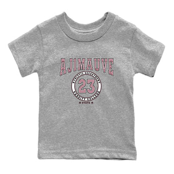 Air Jordan 1 Mauve shirt to match jordans Varsity sneaker tees AJ1 Mauve SNRT Sneaker Tees Sneaker Matching Clothing Brand Baby Toddler Heather Grey 2 T-Shirt