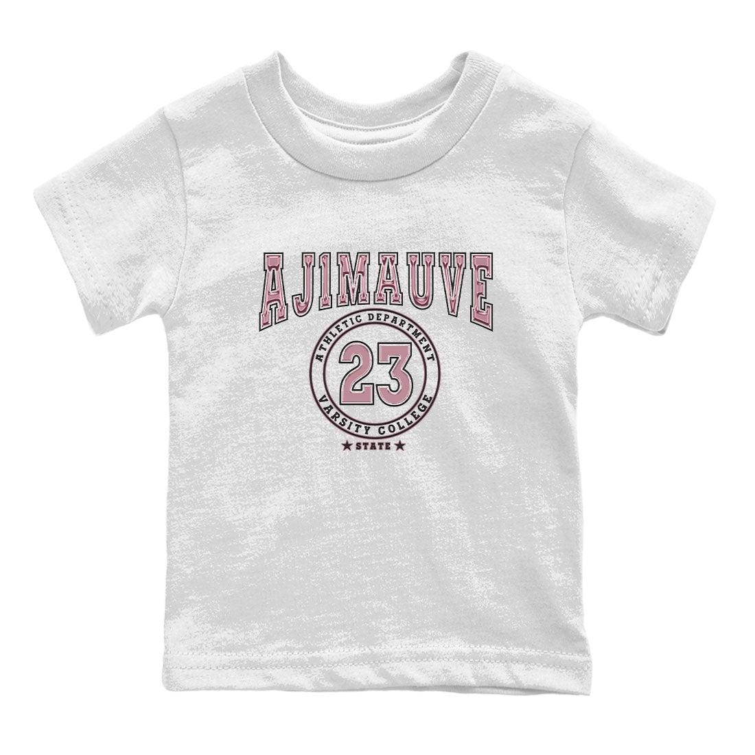 Air Jordan 1 Mauve shirt to match jordans Varsity sneaker tees AJ1 Mauve SNRT Sneaker Tees Sneaker Matching Clothing Brand Baby Toddler White 2 T-Shirt
