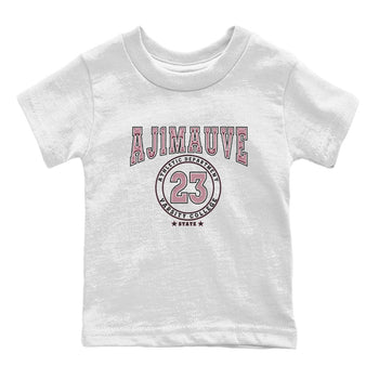 Air Jordan 1 Mauve shirt to match jordans Varsity sneaker tees AJ1 Mauve SNRT Sneaker Tees Sneaker Matching Clothing Brand Baby Toddler White 2 T-Shirt