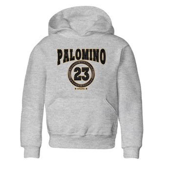 Air Jordan 1 Palomino shirt to match jordans Varsity sneaker tees Crew Neck Jordan 1 Retro High OG Palomino SNRT Sneaker Release Tees Baby Toddler Heather Grey 2 T-Shirt