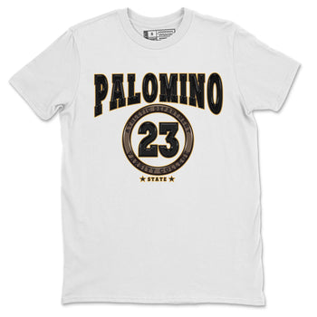 Air Jordan 1 Palomino shirt to match jordans Varsity sneaker tees Crew Neck Jordan 1 Retro High OG Palomino SNRT Sneaker Release Tees Unisex Casual Shirts White 2 T-Shirt