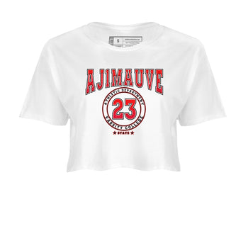 Air Jordan 1 Satin Bred shirt to match jordans Varsity sneaker tees AJ1 Retro Satin Bred SNRT Sneaker Tees Sneaker Matching Clothing Brand White 2 Crop T-Shirt