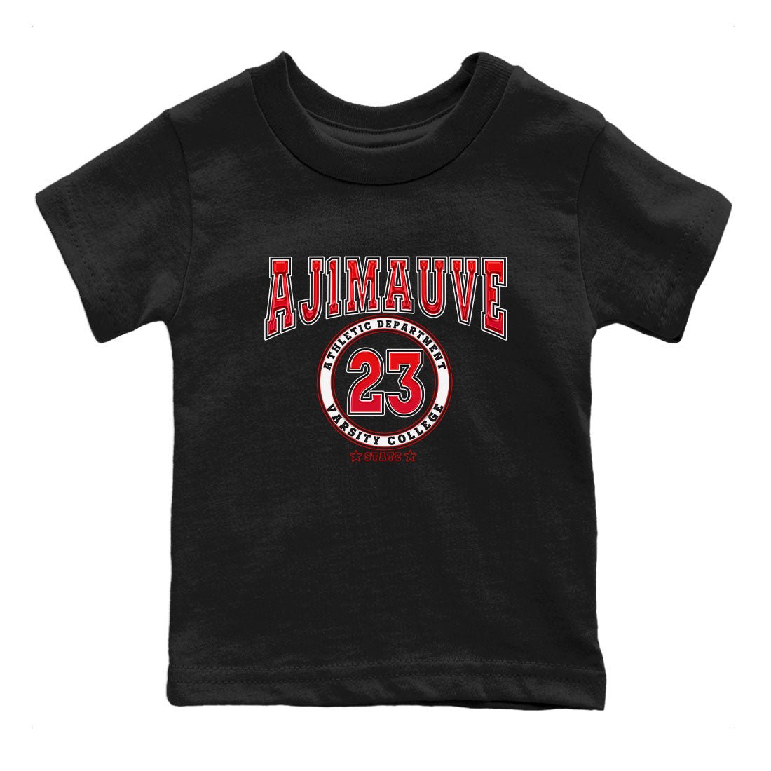 Air Jordan 1 Satin Bred shirt to match jordans Varsity sneaker tees AJ1 Retro Satin Bred SNRT Sneaker Tees Sneaker Matching Clothing Brand Baby Toddler Black 2 T-Shirt