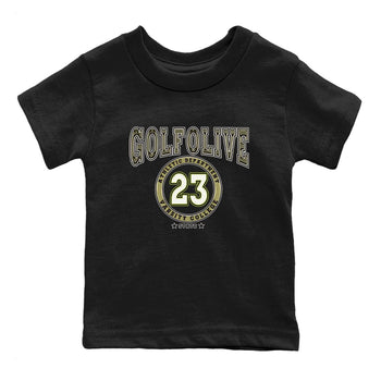 Jordan 1 Low X Travis Scott Golf Olive shirt to match jordans Varsity sneaker release tees Air Jordan 1 Travis Scott Golf Olive SNRT Sneaker Tees Baby Toddler Black 2 T-Shirt