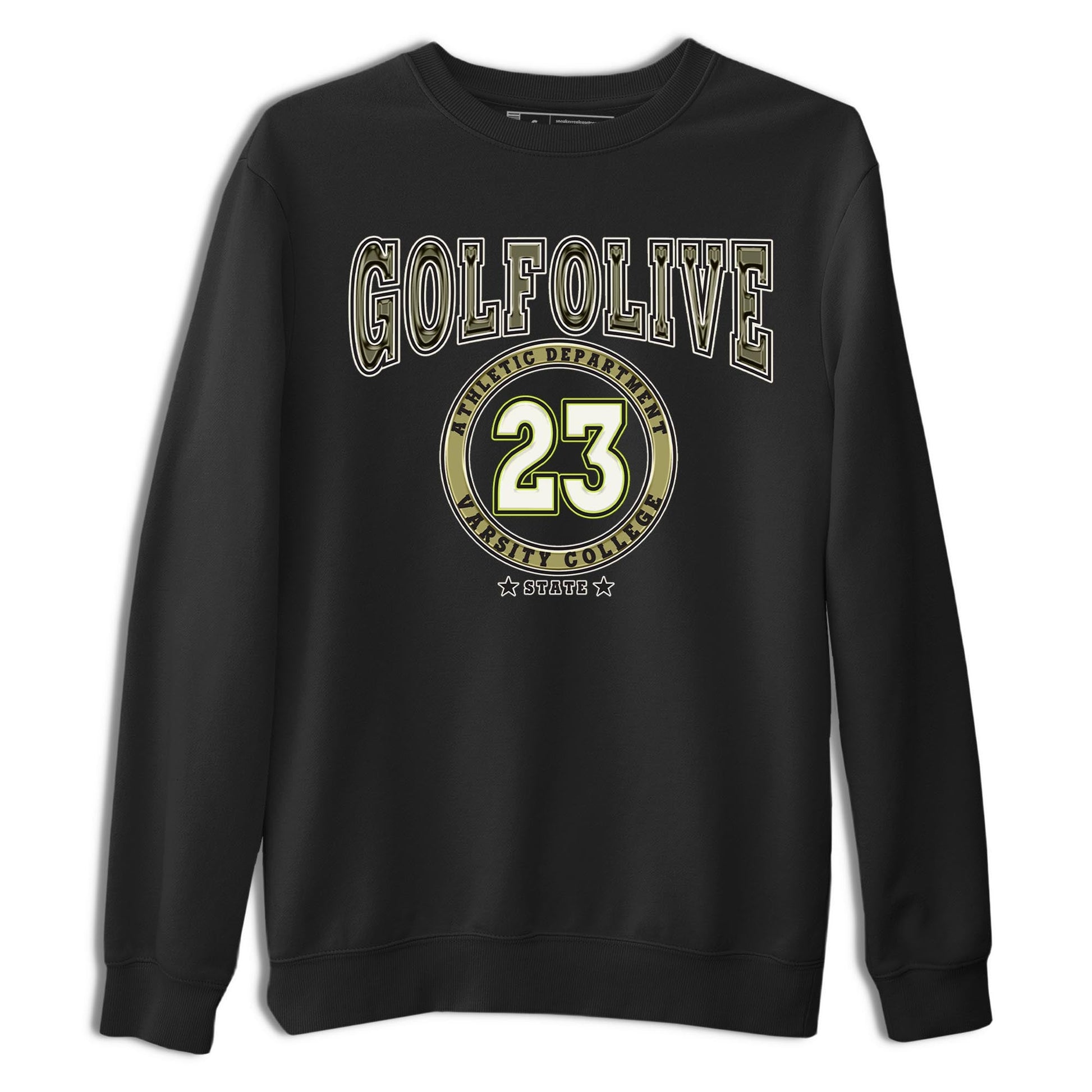 Jordan 1 Low X Travis Scott Golf Olive shirt to match jordans Varsity sneaker release tees Air Jordan 1 Travis Scott Golf Olive SNRT Sneaker Tees Unisex Streetwear Clothing Black 2 T-Shirt