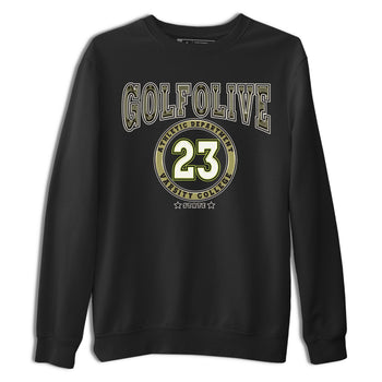 Jordan 1 Low X Travis Scott Golf Olive shirt to match jordans Varsity sneaker release tees Air Jordan 1 Travis Scott Golf Olive SNRT Sneaker Tees Unisex Streetwear Clothing Black 2 T-Shirt