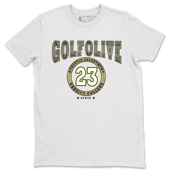 Jordan 1 Low X Travis Scott Golf Olive shirt to match jordans Varsity sneaker release tees Air Jordan 1 Travis Scott Golf Olive SNRT Sneaker Tees Unisex Streetwear Clothing White 2 T-Shirt