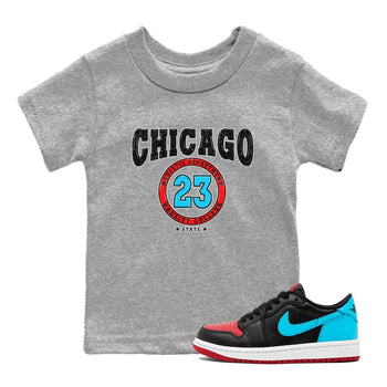 Air Jordan 1 Low UNC to Chicago shirt to match jordans Varsity sneaker tees Air Jordan 1 UNC to Chicago SNRT Sneaker Release Tees Baby Toddler Heather Grey 1 T-Shirt