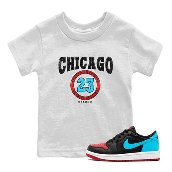 Air Jordan 1 Low UNC to Chicago shirt to match jordans Varsity sneaker tees Air Jordan 1 UNC to Chicago SNRT Sneaker Release Tees Baby Toddler White 1 T-Shirt
