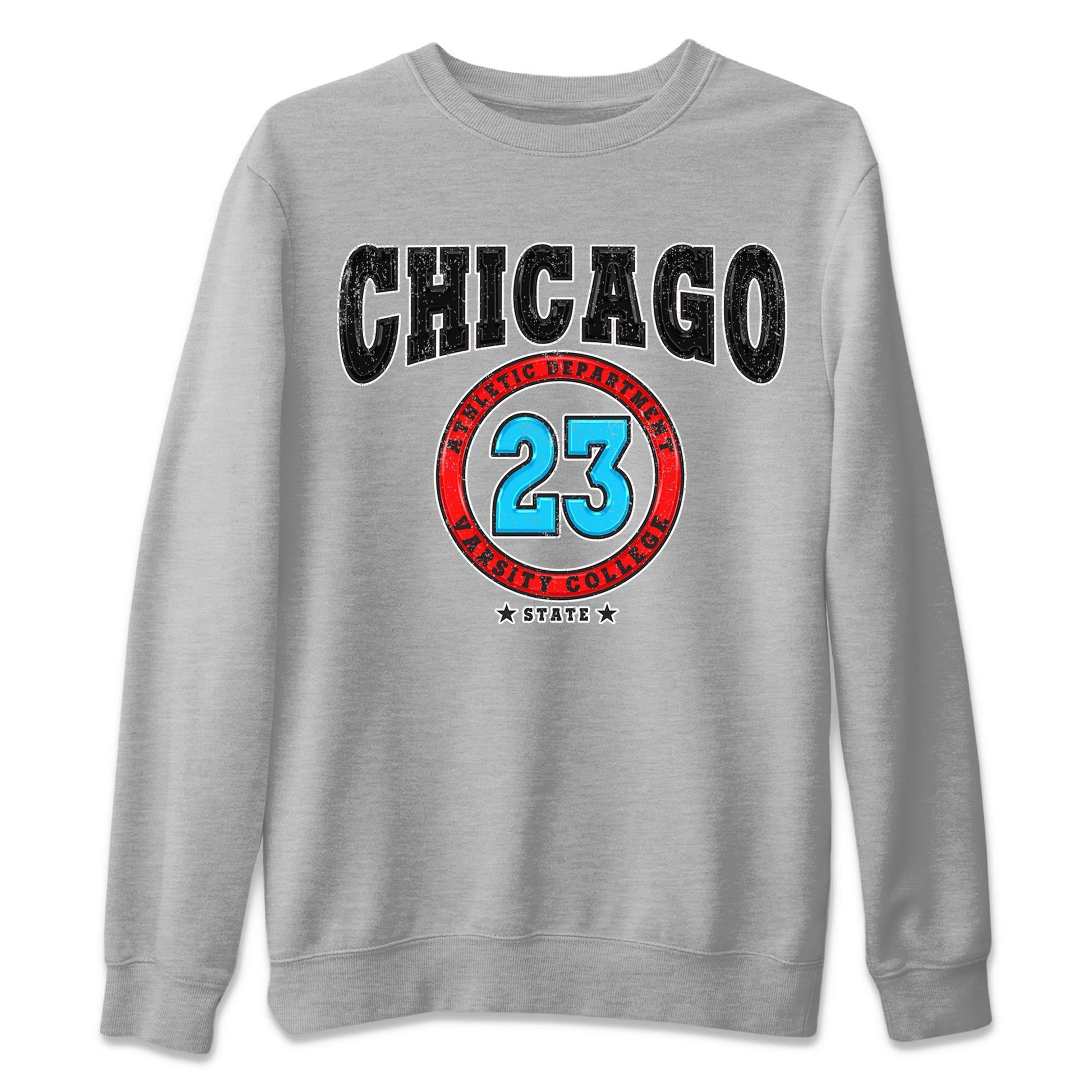 Air Jordan 1 Low UNC to Chicago shirt to match jordans Varsity sneaker tees Air Jordan 1 UNC to Chicago SNRT Sneaker Release Tees Unisex Heather Grey 2 T-Shirt
