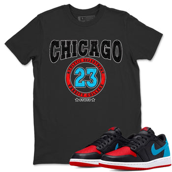 Air Jordan 1 Low UNC to Chicago shirt to match jordans Varsity sneaker tees Air Jordan 1 UNC to Chicago SNRT Sneaker Release Tees Unisex Black 1 T-Shirt