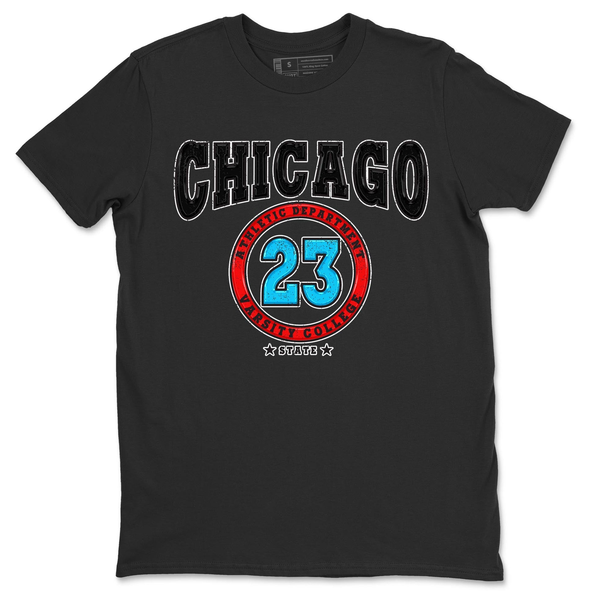 Air Jordan 1 Low UNC to Chicago shirt to match jordans Varsity sneaker tees Air Jordan 1 UNC to Chicago SNRT Sneaker Release Tees Unisex Black 2 T-Shirt