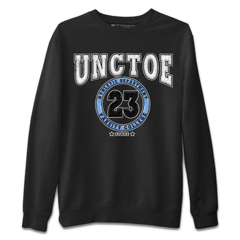Air Jordan 1 Retro High OG University Blue shirt to match jordans Varsity sneaker tees Air Jordan 1 UNC Toe SNRT Sneaker Release Tees Unisex Black 2 T-Shirt