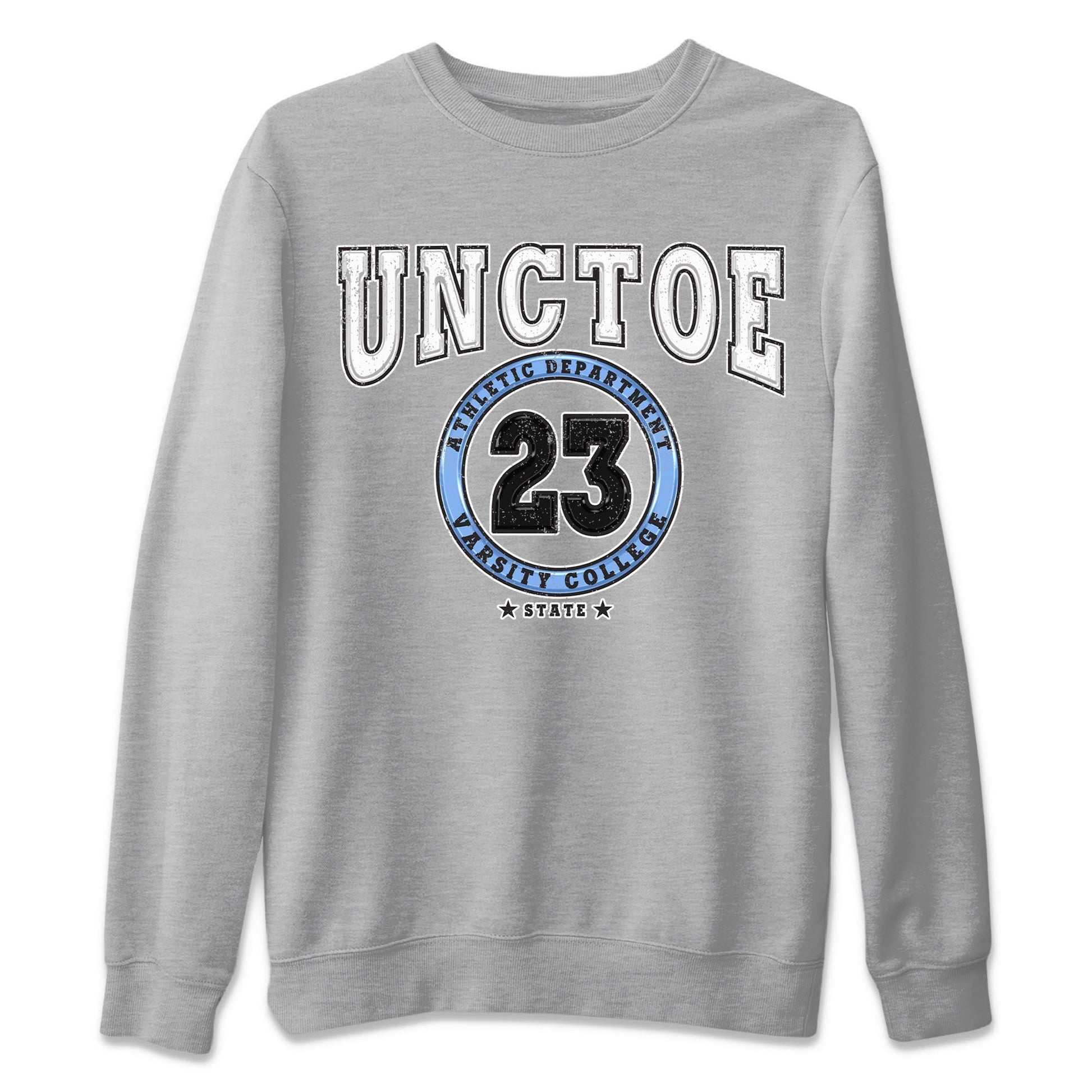 Air Jordan 1 Retro High OG University Blue shirt to match jordans Varsity sneaker tees Air Jordan 1 UNC Toe SNRT Sneaker Release Tees Unisex Heather Grey 2 T-Shirt