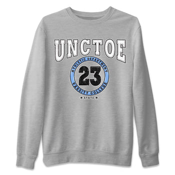 Air Jordan 1 Retro High OG University Blue shirt to match jordans Varsity sneaker tees Air Jordan 1 UNC Toe SNRT Sneaker Release Tees Unisex Heather Grey 2 T-Shirt