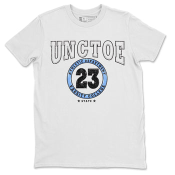 Air Jordan 1 Retro High OG University Blue shirt to match jordans Varsity sneaker tees Air Jordan 1 UNC Toe SNRT Sneaker Release Tees Unisex White 2 T-Shirt