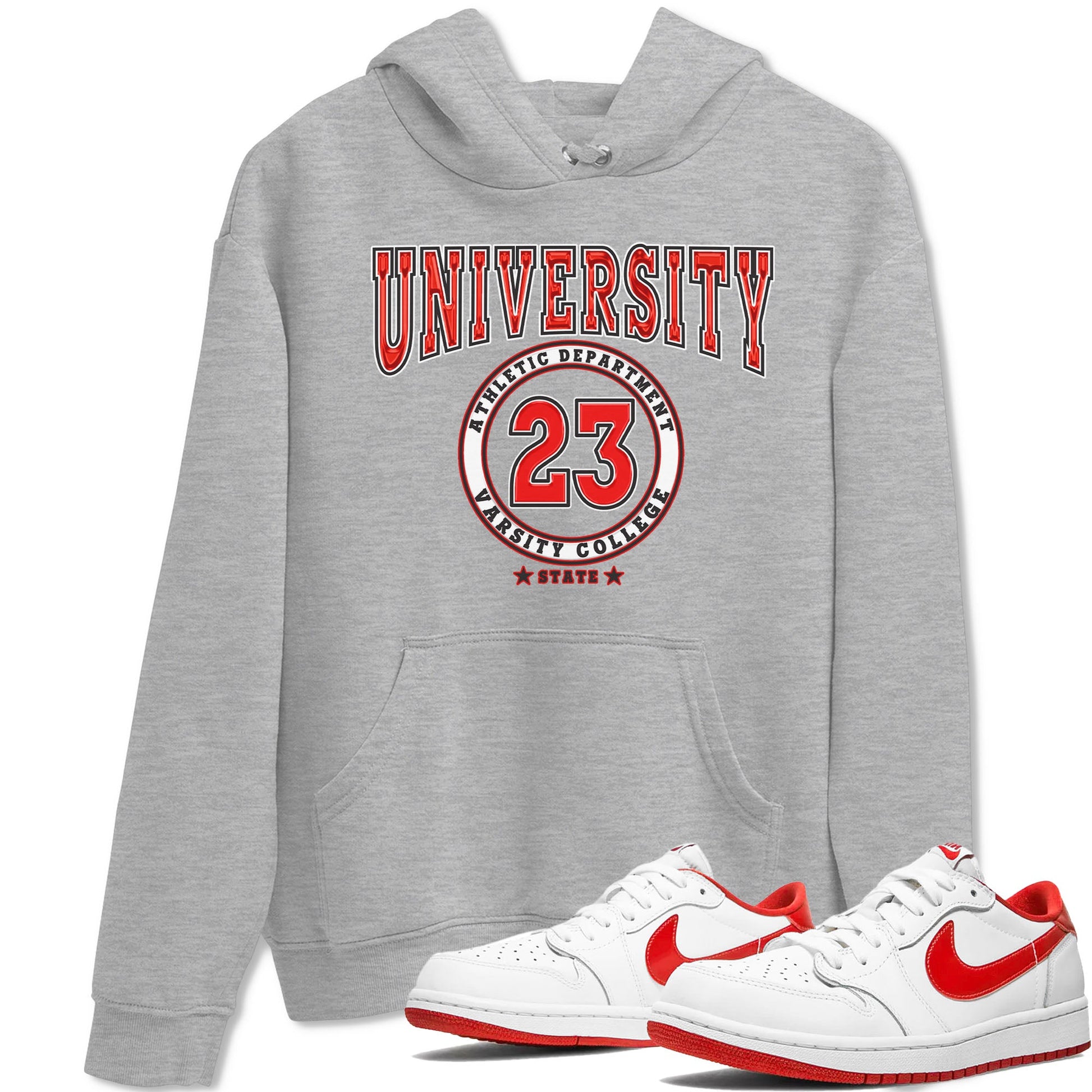 1s Low University Red shirt to match jordans Varsity sneaker tees Air Jordan 1 University Red SNRT Sneaker Tees Sneaker Matching Clothing Brand Unisex Sneaker Tee Heather Grey 1 T-Shirt