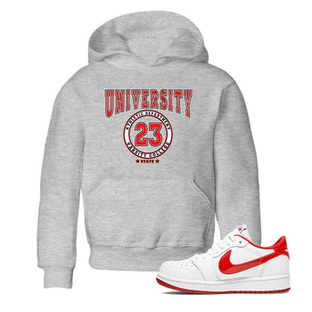 1s Low University Red shirt to match jordans Varsity sneaker tees Air Jordan 1 University Red SNRT Sneaker Tees Sneaker Matching Clothing Brand Baby Toddler Heather Grey 1 T-Shirt