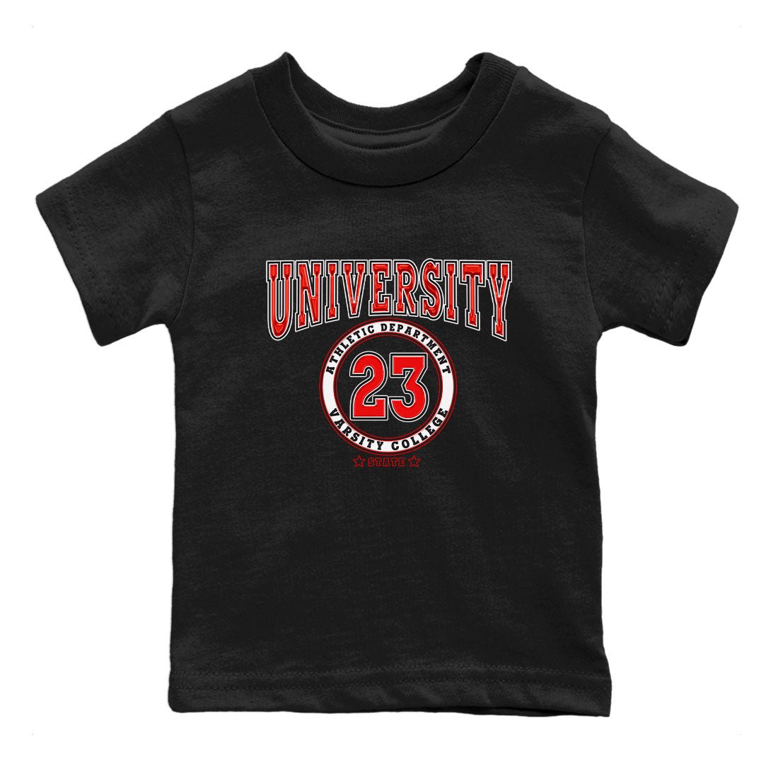 1s Low University Red shirt to match jordans Varsity sneaker tees Air Jordan 1 University Red SNRT Sneaker Tees Sneaker Matching Clothing Brand Baby Toddler Black 2 T-Shirt