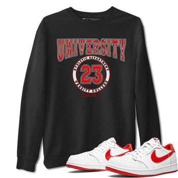 1s Low University Red shirt to match jordans Varsity sneaker tees Air Jordan 1 University Red SNRT Sneaker Tees Sneaker Matching Clothing Brand Unisex Sneaker Tee Black 1 T-Shirt