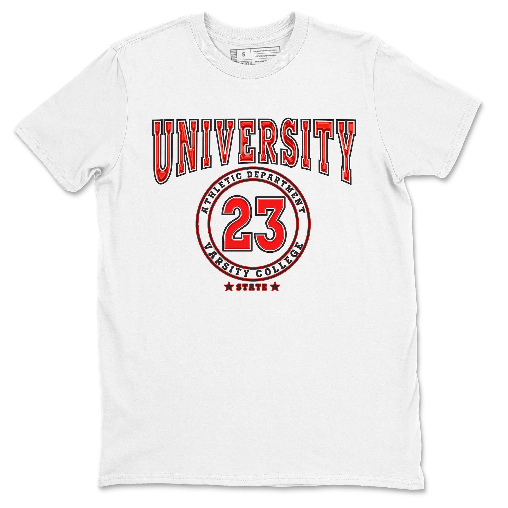 1s Low University Red shirt to match jordans Varsity sneaker tees Air Jordan 1 University Red SNRT Sneaker Tees Sneaker Matching Clothing Brand Unisex Sneaker Tee White 2 T-Shirt