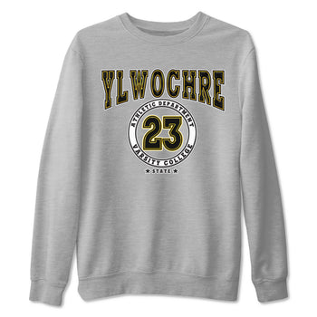 1s Yellow Ochre shirt to match jordans Varsity sneaker tees Air Jordan 1 High OG Yellow Ochre SNRT Sneaker Release Tees unisex cotton Heather Grey 2 crew neck shirt