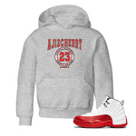 Jordan 12 Retro Cherry shirt to match jordans Varsity Red Varsity special sneaker matching tees 12s Cherry SNRT sneaker tees Baby Toddler Heather Grey 1 T-Shirt