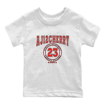Jordan 12 Retro Cherry shirt to match jordans Varsity Red Varsity special sneaker matching tees 12s Cherry SNRT sneaker tees Baby Toddler White 2 T-Shirt