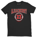 Jordan 12 Retro Cherry shirt to match jordans Varsity Red Varsity special sneaker matching tees 12s Cherry SNRT sneaker tees Unisex Black 2 T-Shirt