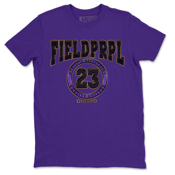 12s Field Purple shirt to match jordans Varsity sneaker tees Air Jordan 12 Field Purple SNRT Sneaker Release Tees Crew Neck Casual Unisex Purple 2 T-Shirt